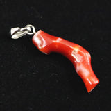 Japanese Natural Oxblood Red Gem Coral Pendanttop 1.23g (ID:72919)
