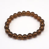 Japanese Natural Smoky Quartz 9mm Bead Bracelet 22.3g (ID:73409)