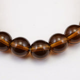 Japanese Natural Smoky Quartz 9mm Bead Bracelet 22.3g (ID:73409)