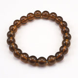 Japanese Natural Smoky Quartz 9mm Bead Bracelet 22.3g (ID:73409)