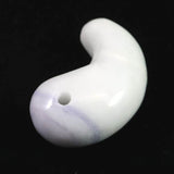Natural Itoigawa Jadeite Lavender 30mm Magatama 12.6g with Certificate (ID:73443)