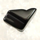 Japanese Natural Obsidian 17mm Polished Rough Stone 1.8g (ID:73703)