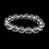 Japanese Natural Quartz S Grade A 14mm Bead Bracelet with Paulownia Wood Box 60.3g (ID:73866)