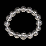 Japanese Natural Quartz S Grade A 14mm Bead Bracelet with Paulownia Wood Box 60.3g (ID:73866)