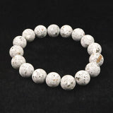 Japanese Natural Io Stone 12mm Bead Bracelet 38.5g (ID:74531)