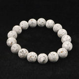 Japanese Natural Io Stone 12mm Bead Bracelet 38.5g (ID:74531)