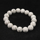 Japanese Natural Io Stone 12mm Bead Bracelet 38.5g (ID:74531)