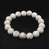 Japanese Natural Io Stone 12mm Bead Bracelet 38.5g (ID:74531)