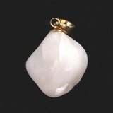 Japanese Natural Onokoro Quartz 14mm Rough Stone Pendanttop 2.1g (ID:75043)