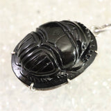 Japanese Natural Kamuikotan Stone Scarab 31mm Pendanttop 15.76g (ID:75864)