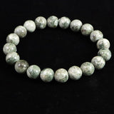 Japanese Natural Mt. Fuji Sazare Stone Bead Bracelet 10mm 29.5g with Certificate (ID:75985)