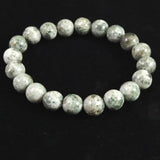 Japanese Natural Mt. Fuji Sazare Stone Bead Bracelet 10mm 29.5g with Certificate (ID:75985)
