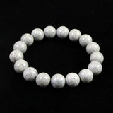 Japanese Natural Omi Rhyolite 12mm Bead Bracelet 40.9g (ID:76020)