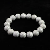 Japanese Natural Omi Rhyolite 12mm Bead Bracelet 40.9g (ID:76020)
