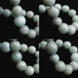 Natural Itoigawa Jadeite Light Green 12mm Bead Bracelet 56.9g with Certificate (ID:76209)