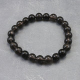Japanese Natural Obsidian 8.5mm Bead Bracelet 17.9g (ID:76402)
