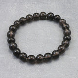 Japanese Natural Obsidian 8.5mm Bead Bracelet 17.9g (ID:76402)