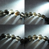 Japanese Natural Obsidian 8.5mm Bead Bracelet 17.9g (ID:76402)