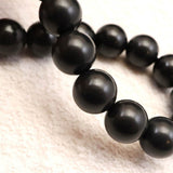 Japanese Natural Nachiguro Slate 10mm Bead Bracelet 29.2g (ID:76607)
