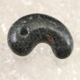 Japanese Natural Black Hide Garnet S Grade 26mm Magatama 8.1g (ID:77330)