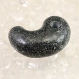 Japanese Natural Black Hide Garnet S Grade 26mm Magatama 8.1g (ID:77330)
