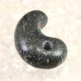 Japanese Natural Black Hide Garnet S Grade 26mm Magatama 8.1g (ID:77330)