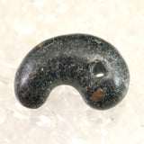 Japanese Natural Black Hide Garnet S Grade 26mm Magatama 8.1g (ID:77330)