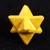 Japanese Natural Yufu Yellow Jasper 15mm Star Polyhedron 7.4g (ID:77392)