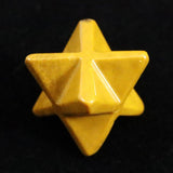 Japanese Natural Yufu Yellow Jasper 15mm Star Polyhedron 7.4g (ID:77392)