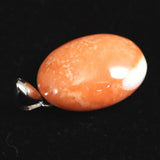 Natural Pink Gem Coral Pendant Top 1.96g from Miyakojima, Japan (ID:77757)