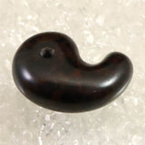 Japanese Natural Vermilion Obsidian Beni Tokachi 33mm Magatama 12.3g (ID:78258)