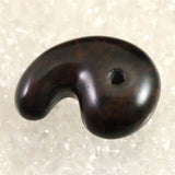 Japanese Natural Vermilion Obsidian Beni Tokachi 33mm Magatama 12.3g (ID:78258)
