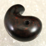 Japanese Natural Vermilion Obsidian Beni Tokachi 33mm Magatama 12.3g (ID:78258)