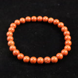 Japanese Natural Akadama Jasper 6.5mm Bead Bracelet 12.8g (ID:78261)