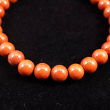 Japanese Natural Akadama Jasper 6.5mm Bead Bracelet 12.8g (ID:78261)