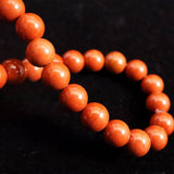 Japanese Natural Akadama Jasper 6.5mm Bead Bracelet 12.8g (ID:78261)