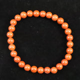 Japanese Natural Akadama Jasper 6.5mm Bead Bracelet 12.8g (ID:78261)