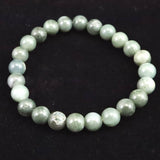 Japanese Natural Light Color Solomonite 8mm Bead Bracelet 17.8g (ID:78366)