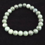 Japanese Natural Light Color Solomonite 8mm Bead Bracelet 17.8g (ID:78366)