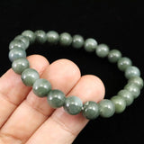 Japanese Natural Light Color Solomonite 8mm Bead Bracelet 17.8g (ID:78366)