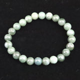 Japanese Natural Light Color Solomonite 8mm Bead Bracelet 17.8g (ID:78366)