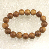 Japanese Natural Ise Cedar Wood 13mm Bead Bracelet 9.2g (ID:79344)