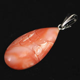 Natural Pink Gem Coral Pendant Top 2.18g from Miyakojima, Japan (ID:79369)