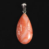 Natural Pink Gem Coral Pendant Top 2.18g from Miyakojima, Japan (ID:79369)