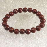 Japanese Natural Tsugaru Nishiki Jasper AAA Grade 10mm Bead Bracelet 31.0g (ID:79709)