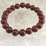 Japanese Natural Tsugaru Nishiki Jasper AAA Grade 10mm Bead Bracelet 31.0g (ID:79709)