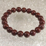 Japanese Natural Tsugaru Nishiki Jasper AAA Grade 10mm Bead Bracelet 31.0g (ID:79709)