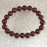 Japanese Natural Tsugaru Nishiki Jasper AAA Grade 10mm Bead Bracelet 31.0g (ID:79709)