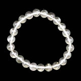 Japanese Natural Quartz 8mm Bead Bracelet 18.3g (ID:80108)