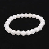 Japanese Natural Asuka Sakura Quartz 8mm Bead Bracelet 17.6g (ID:80165)